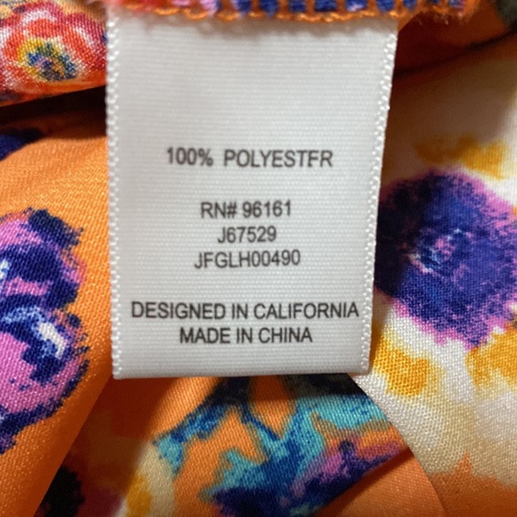 BeBop Floral Orange Purple Racerback Sundress - Taylor Swift Eras Tour Size XL - Picture 7 of 9